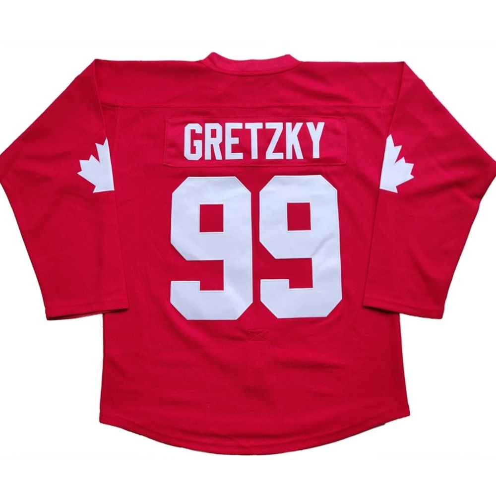 NEW Mens Wayne Gretzky Canadian Hockey Jersey Red - Picture 4 of 12